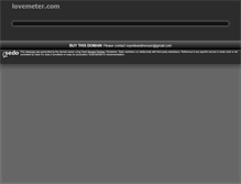 Tablet Screenshot of lovemeter.com